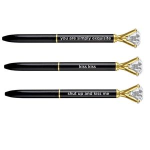 6 NWT Santa Barbara Design Studio Black Gem Pens